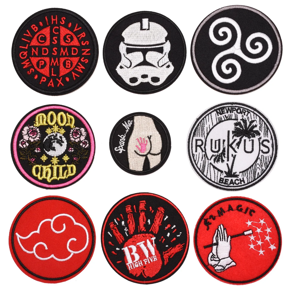 Round Badges Iron on Letter Patches on Clothes Rock Stripe Sticker on Clothes Embroidered Patches for The Clothing DIY Applique
Round Badges Iron on Letter Patches on Clothes Rock Stripe Sticker on Clothes Embroidered Patches for The Clothing DIY Applique