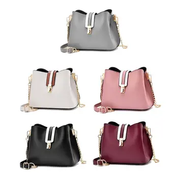 Ladies Pail Shoulder Bag PU Chain Strap Elegant Style Women Crossbody for Daily
Ladies Pail Shoulder Bag PU Chain Strap Elegant Style Women Crossbody for Daily