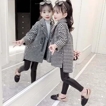 020 Kid Girl Jackets Winter Wool Long Coat for Girls Teens Autumn Jacket Warm Outerwear Children Girls Plaid Windbreaker clothes
020 Kid Girl Jackets Winter Wool Long Coat for Girls Teens Autumn Jacket Warm Outerwear Children Girls Plaid Windbreaker clothes