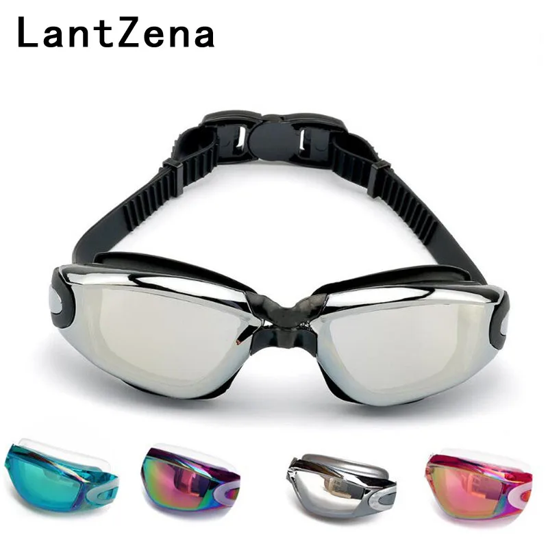 Женские и мужские очки LantZena водонепроницаемые для плавания с гальваническим
