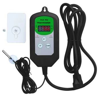 Digital Seedling Heat Mat Thermostat Temperature Controller for Seed Germination Reptiles and Brewing Setting Range Is 68-108 Fa
Digital Seedling Heat Mat Thermostat Temperature Controller for Seed Germination Reptiles and Brewing Setting Range Is 68-108 Fa