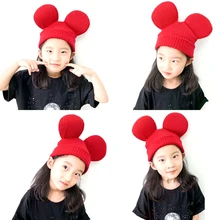 Cartoon Mickey Mouse Ear Hat 3D Fashion Cute Concave Shaped Cartoon Baby Hat Wool Knit Hat For Autumn and Winter
Cartoon Mickey Mouse Ear Hat 3D Fashion Cute Concave Shaped Cartoon Baby Hat Wool Knit Hat For Autumn and Winter