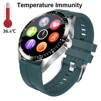 Men Smart Watch Body Temperature Measure Immunity Heart Rate Monitor Blood Pressure Oxygen Fitness Tracker Touch Display
Men Smart Watch Body Temperature Measure Immunity Heart Rate Monitor Blood Pressure Oxygen Fitness Tracker Touch Display