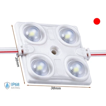 LEDLUX ML0404R brick module LED 4 SMD 2835 red color 12V 1,5W IP68 with magnified lens 160 degree SKU-5131
LEDLUX ML0404R brick module LED 4 SMD 2835 red color 12V 1,5W IP68 with magnified lens 160 degree SKU-5131