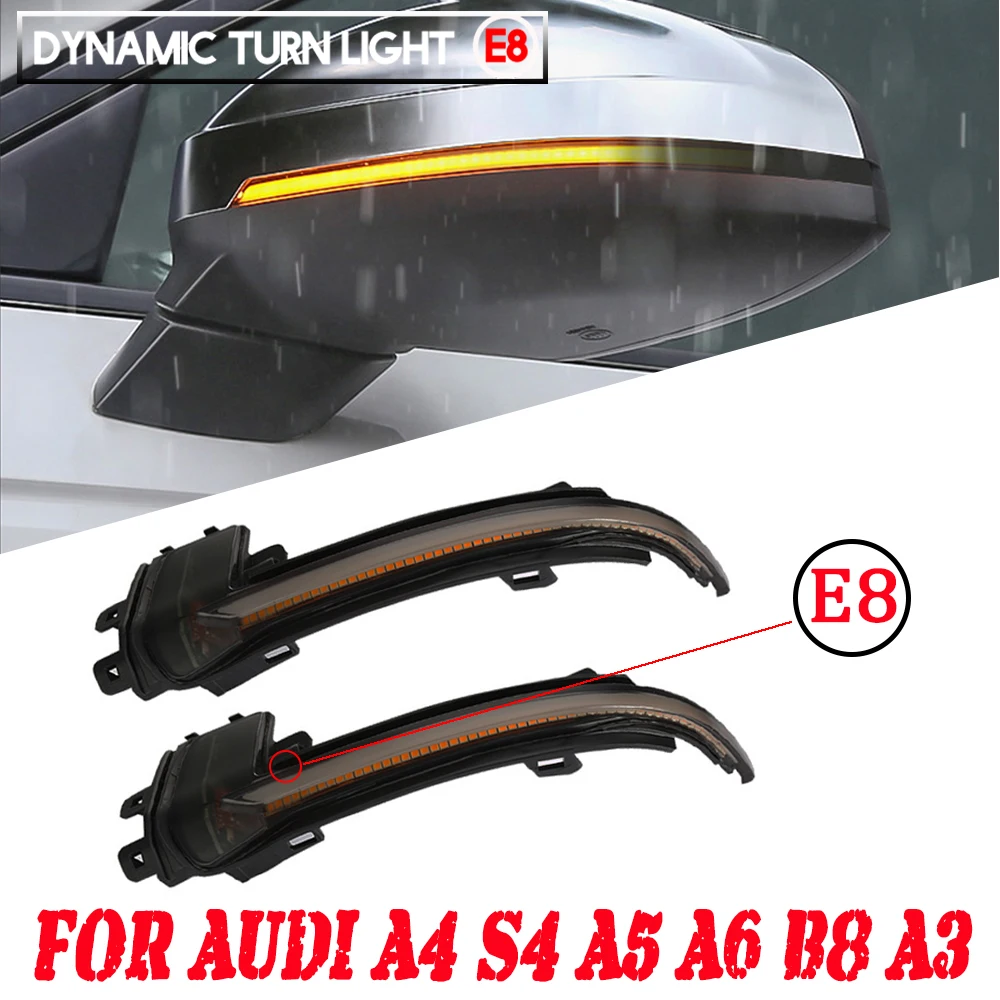 Dynamic Turn Signal Light For Audi A3 8P A4 A5 B8 Q3 A6 C6 4F S6 SQ3 A8 D3 8K Water Blink Flowing Side Mirror LED Lamp
Dynamic Turn Signal Light For Audi A3 8P A4 A5 B8 Q3 A6 C6 4F S6 SQ3 A8 D3 8K Water Blink Flowing Side Mirror LED Lamp