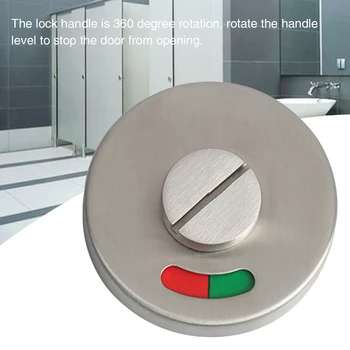 Stainless Steel Door Lock WC Toilet Bathroom Smooth With Turn Knob Rustproof Hardware Station Durable Indicator Hotel Airport
Stainless Steel Door Lock WC Toilet Bathroom Smooth With Turn Knob Rustproof Hardware Station Durable Indicator Hotel Airport