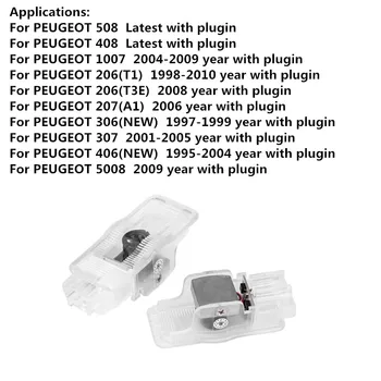 2pcs For Peugeot 307 508 408 1007 206 207 306 406 5008 607 806 807 RCZ Exper T3 LED Car Door Welcome Logo Projector Light 
2pcs For Peugeot 307 508 408 1007 206 207 306 406 5008 607 806 807 RCZ Exper T3 LED Car Door Welcome Logo Projector Light