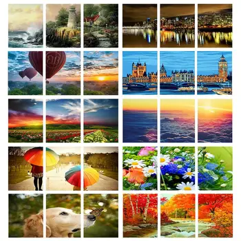 New arrivel 3pcs 40x50cm Oil Paint Landscape Pictures Painting by Numbers Wall art Triptych canvas painting Gift for Home Decor
New arrivel 3pcs 40x50cm Oil Paint Landscape Pictures Painting by Numbers Wall art Triptych canvas painting Gift for Home Decor