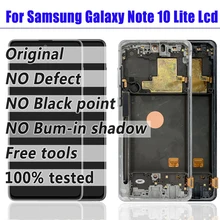 Écran tactile Lcd avec châssis, 6.7 pouces, pour Samsung Galaxy Note 10 Lite N770, Original=