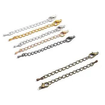 10Pcs 6 Colors Necklace Extender Bracelet Extender Extension Tails DIY Craft Jewelry Finding Making Matching Connectors
10Pcs 6 Colors Necklace Extender Bracelet Extender Extension Tails DIY Craft Jewelry Finding Making Matching Connectors