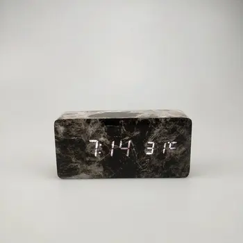 Table Clock Simple LED Marble Head Road Wooden Temperature Date Creative Voice Control Snooze Electronic Alarm Clock Home Office
Table Clock Simple LED Marble Head Road Wooden Temperature Date Creative Voice Control Snooze Electronic Alarm Clock Home Office