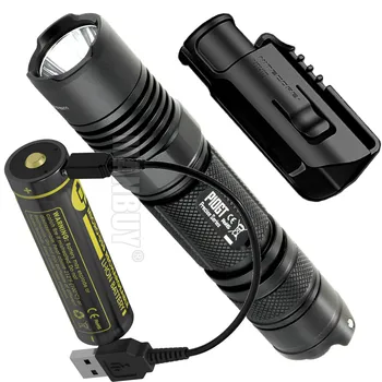 NITECORE P10GT 900 Lumen Outdoor Tactical Flashlight +NTH10 Holder +USB Port 18650 Rechargeable Battery Waterproof Free Shipping
NITECORE P10GT 900 Lumen Outdoor Tactical Flashlight +NTH10 Holder +USB Port 18650 Rechargeable Battery Waterproof Free Shipping