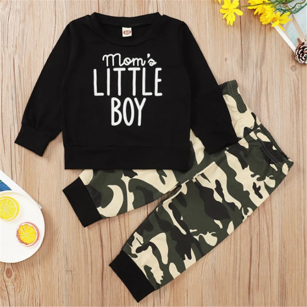 2020 New Fashion Baby Boys Camouflage Casual Suit Set Long Sleeve Round Neck Sweatshirt Elastic Head Camouflage Pants For Autumn
2020 New Fashion Baby Boys Camouflage Casual Suit Set Long Sleeve Round Neck Sweatshirt Elastic Head Camouflage Pants For Autumn