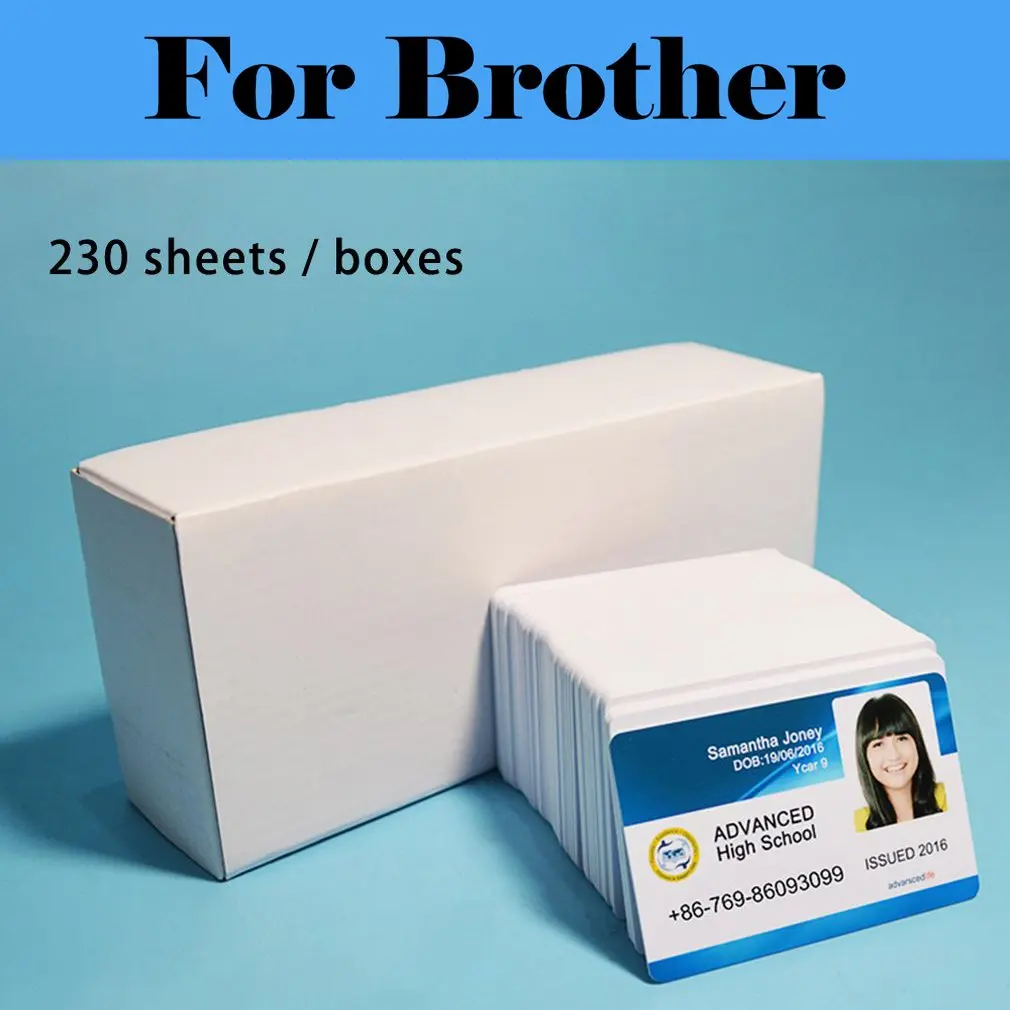 230Pcs Glossy Inkjet Printable PVC ID Card Printer White Blank Card For Brother MFC-J5330DW MFC-J5845DW MFC-J5945DW MFC-J6545DW
230Pcs Glossy Inkjet Printable PVC ID Card Printer White Blank Card For Brother MFC-J5330DW MFC-J5845DW MFC-J5945DW MFC-J6545DW