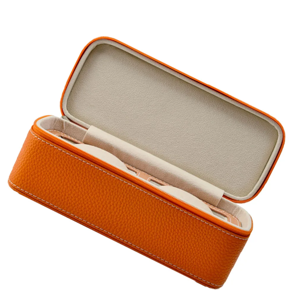 PU Leather Double Slots Watch Bangle Display Case Wristwatch Box Organizer, Zipper Jewelry Storage with Pillow Cushion
PU Leather Double Slots Watch Bangle Display Case Wristwatch Box Organizer, Zipper Jewelry Storage with Pillow Cushion