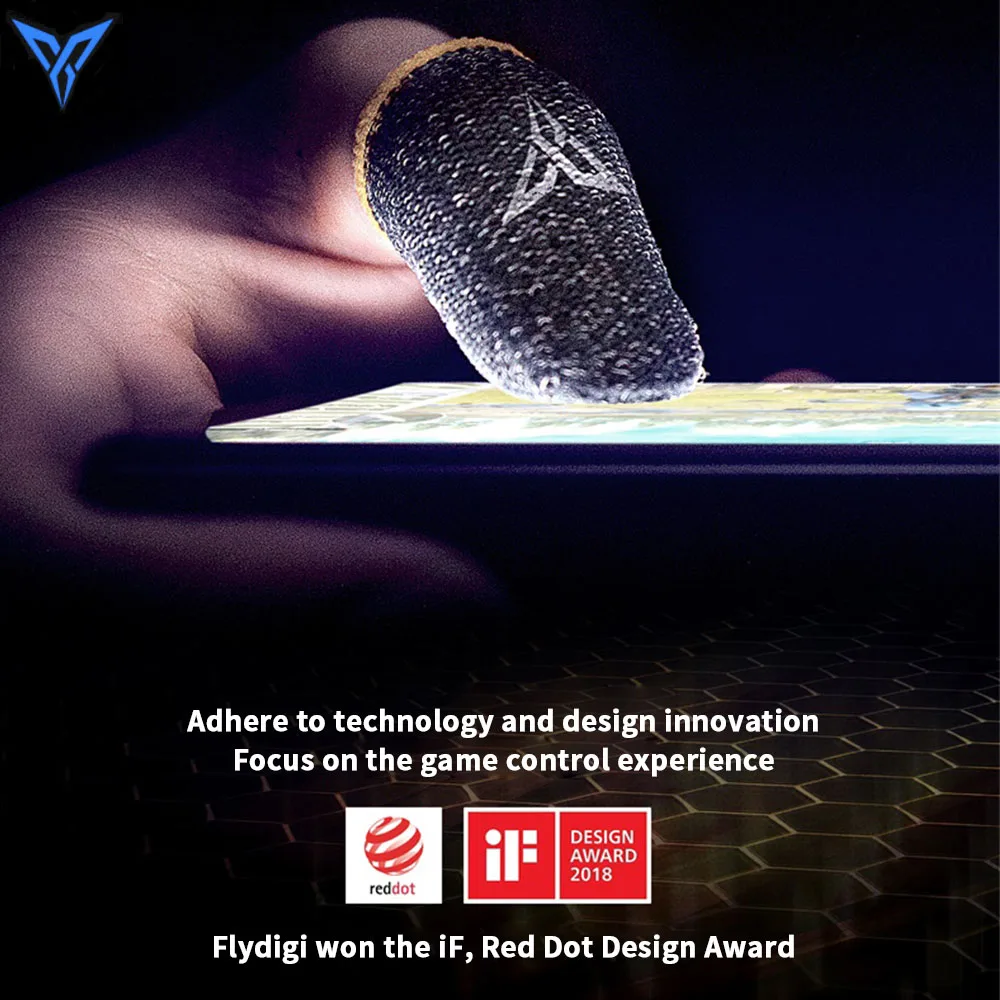 Flydigi Bee Sweat-Proof Finger Cover Sleeve Touch Screen Thumbs Mobile Game Controller Sweatproof Gloves for PUBG Phone Gaming
Flydigi Bee Sweat-Proof Finger Cover Sleeve Touch Screen Thumbs Mobile Game Controller Sweatproof Gloves for PUBG Phone Gaming