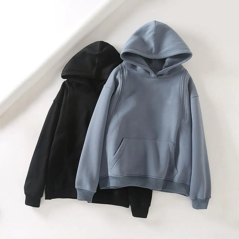 women fleece oversized hoodies shoulder zipper casual loose sweatshirt winter ladies long sleeve pullovers warm hooded jumper
women fleece oversized hoodies shoulder zipper casual loose sweatshirt winter ladies long sleeve pullovers warm hooded jumper