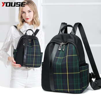 YOUSE Women's Backpack 2020 Contrast Color Check Backpack Backpack Wild Large Capacity Oxford Cloth Travel Bag School Backpack
YOUSE Women's Backpack 2020 Contrast Color Check Backpack Backpack Wild Large Capacity Oxford Cloth Travel Bag School Backpack
