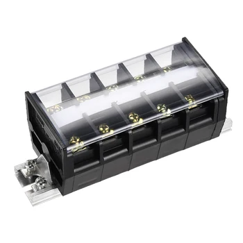 uxcell Barrier Terminal Strip Block 5 Positions 660V 60A Dual Rows DIN Rail Base Screw Connector with Cover TD-6005 5pcs
uxcell Barrier Terminal Strip Block 5 Positions 660V 60A Dual Rows DIN Rail Base Screw Connector with Cover TD-6005 5pcs