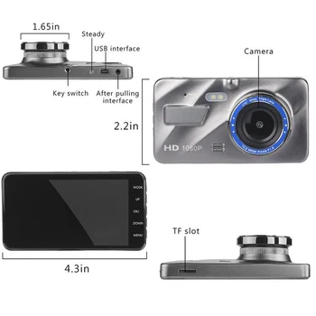 4inch 1080P Full HD Car DVR Video Dash Cam Reversing Camera Night Vision+Bracket
4inch 1080P Full HD Car DVR Video Dash Cam Reversing Camera Night Vision+Bracket