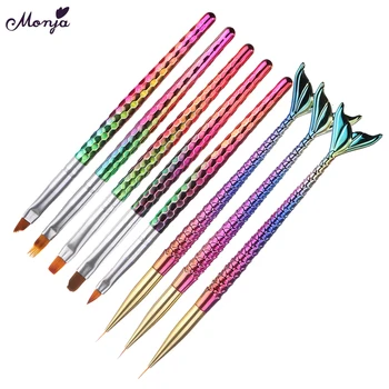 Monja Nail Art Mermaid Honeycomb Handle Stripes lines liner Painting Brush Acrylic UV GEL Extension Builder Drawing Gradient Pen
Monja Nail Art Mermaid Honeycomb Handle Stripes lines liner Painting Brush Acrylic UV GEL Extension Builder Drawing Gradient Pen