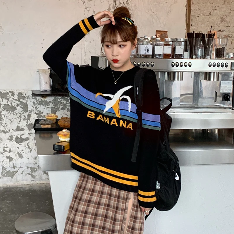 2019 autumn and winter korean style cartoon knitted warm sweaters womens sweaters and pullovers womens (C9326)
2019 autumn and winter korean style cartoon knitted warm sweaters womens sweaters and pullovers womens (C9326)