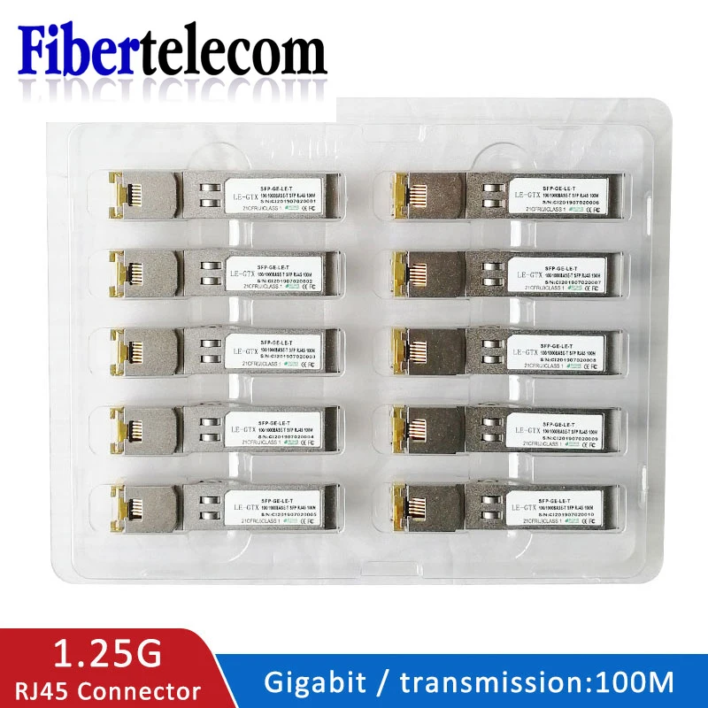 Модуль SFP Ethernet порт модуль RJ45 переключатель gbic 10/100/1000 м коннектор медь | Мобильные