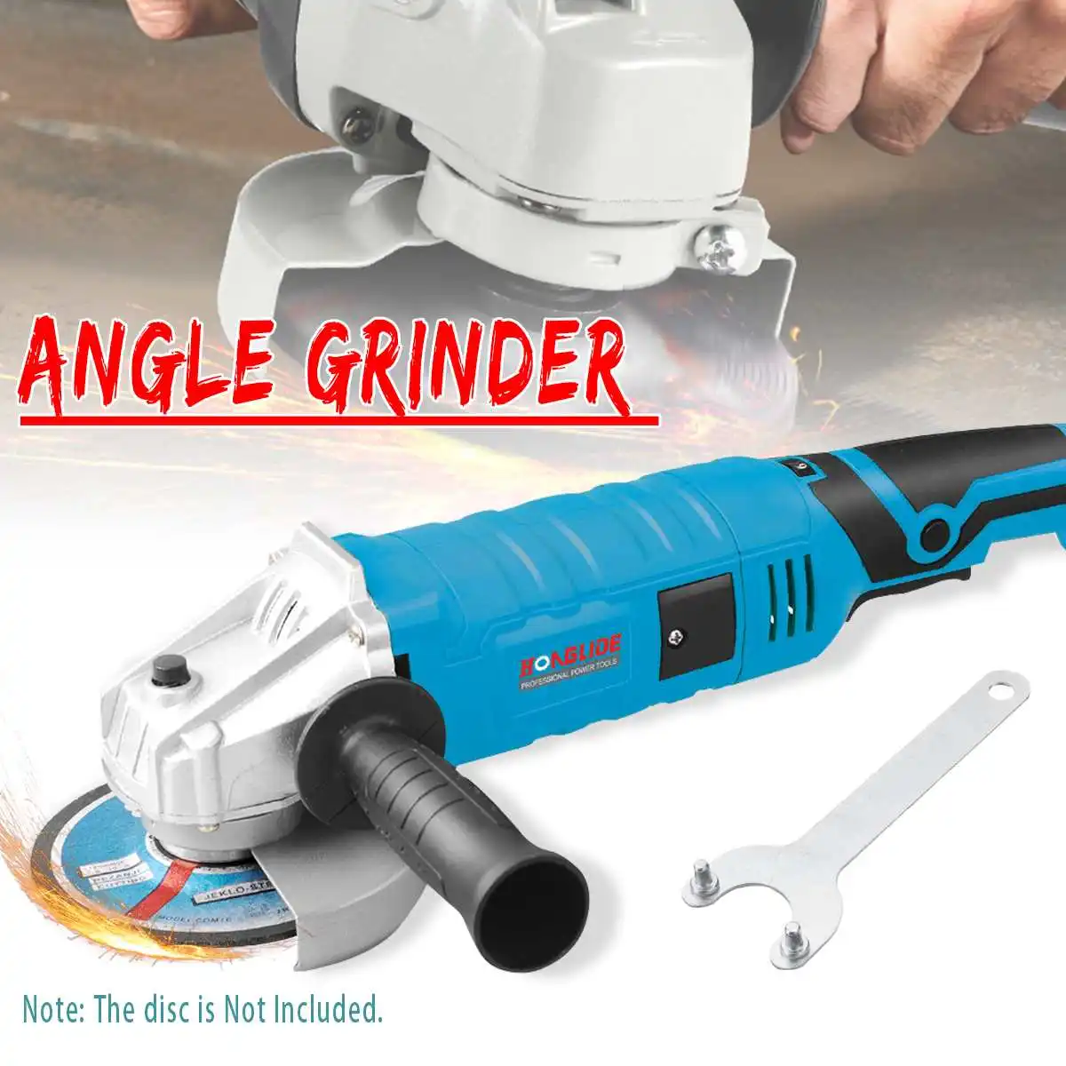 Electric Angle Grinder 1100W 11000rpm 125mm Grinding Machine Metal Cutting Polishing Tool Double Insulation Protection-System
Electric Angle Grinder 1100W 11000rpm 125mm Grinding Machine Metal Cutting Polishing Tool Double Insulation Protection-System