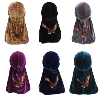 Eagle Embroidered Designer Durag Men and Women Fasion Bandanas Velvet Turban Headwrap Witer Warm Hair Band Hair Accessories
Eagle Embroidered Designer Durag Men and Women Fasion Bandanas Velvet Turban Headwrap Witer Warm Hair Band Hair Accessories