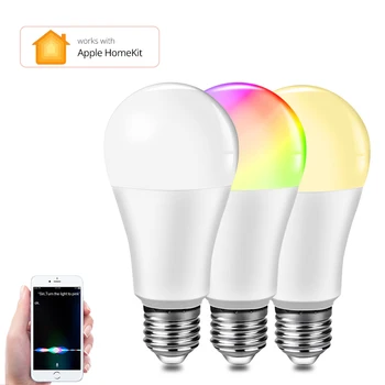Homekit App WiFi Smart Light Bulb Apple Siri Voice Control LED Lamp Dimmable 16 Million Full Colors iOS Smart Home Lighting 
Homekit App WiFi Smart Light Bulb Apple Siri Voice Control LED Lamp Dimmable 16 Million Full Colors iOS Smart Home Lighting