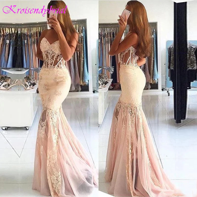 KRO027 Sexy Sweetheart Lace Mermaid Evening Dress 2019 Dress Party Prom Gown Formal Dress robe de soiree vestido longo festa 
KRO027 Sexy Sweetheart Lace Mermaid Evening Dress 2019 Dress Party Prom Gown Formal Dress robe de soiree vestido longo festa