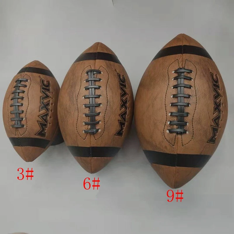 New High Quality Size 3/6/9 American Football Leather Retro Soccer Youth Adult Professional Training Ball
New High Quality Size 3/6/9 American Football Leather Retro Soccer Youth Adult Professional Training Ball