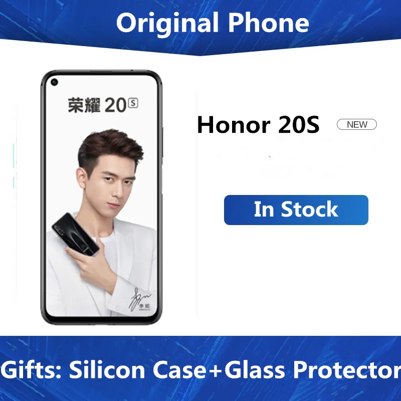 

Original Honor 20S 4G LTE Mobile Phone Kirin 810 Android 9.0 6.26" FHD 2340X1080 8GB RAM 128GB ROM 48.0MP Miracast Fingerprint