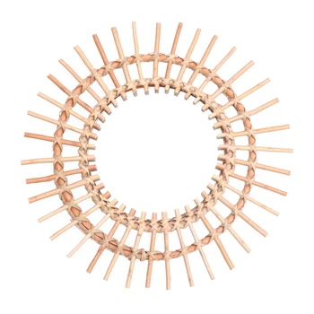 1pc Hanging Mirror Unique Stylish Creative Mirror Decor Wicker Weave Design Mirror Photography Props For Home Inside Indoor
1pc Hanging Mirror Unique Stylish Creative Mirror Decor Wicker Weave Design Mirror Photography Props For Home Inside Indoor