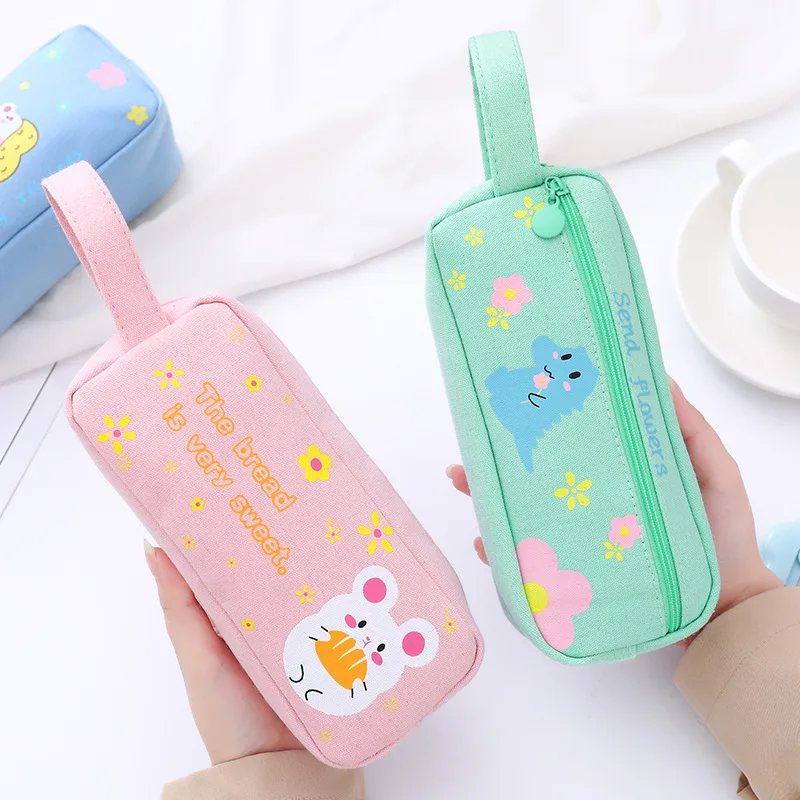 L0067 Korean-style Canvas Pen Bag Women's Simple INS Fashion Large Capacity Double Layer Japanese-style Junior High School Young
L0067 Korean-style Canvas Pen Bag Women's Simple INS Fashion Large Capacity Double Layer Japanese-style Junior High School Young
