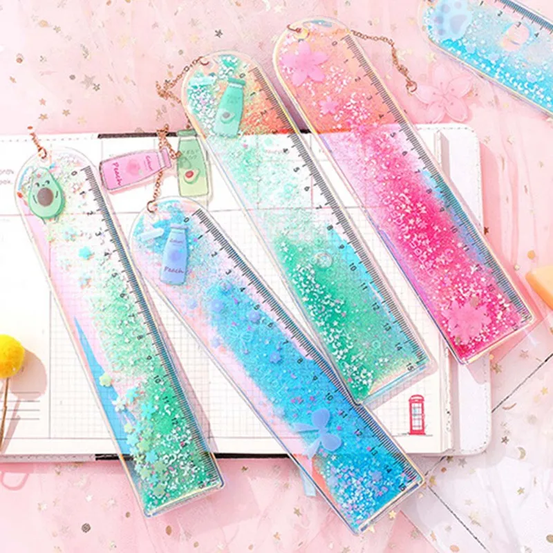 1 Pcs Colorful Quicksand Bookmark Cute Flowers Pattern Rulers Kawaii Student Children Study Ruler Stationery For Office School
1 Pcs Colorful Quicksand Bookmark Cute Flowers Pattern Rulers Kawaii Student Children Study Ruler Stationery For Office School