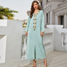 Ramadan Eid Mubarak Caftan Marocain Satin Abaya Dubai Turkey Islamic Muslim Dress For Women Kaftan Robe Femme Musulmane Longue
Ramadan Eid Mubarak Caftan Marocain Satin Abaya Dubai Turkey Islamic Muslim Dress For Women Kaftan Robe Femme Musulmane Longue