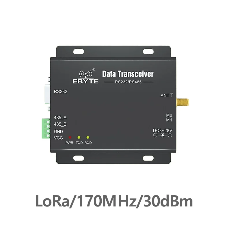 E90-DTU-170L30 RS232 RS485 170MHz LoRa 1W TCXO Wireless Transceiver Long Range 8km rf Module Radio Modem For Data Transmission
E90-DTU-170L30 RS232 RS485 170MHz LoRa 1W TCXO Wireless Transceiver Long Range 8km rf Module Radio Modem For Data Transmission