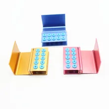 1pc Dental Equipment 10 Holes Burs Holder for High Speed Burs& Low Speed Burs Dental Autoclavable Block Case 
1pc Dental Equipment 10 Holes Burs Holder for High Speed Burs& Low Speed Burs Dental Autoclavable Block Case