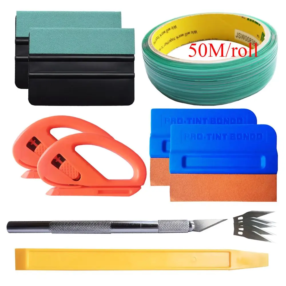 50M Knifeless Tape Design Line Car Vinyl Wrap Film Squeegee Auto Styling Vehicle Sticker Installation Cutter Knife Kit K115
50M Knifeless Tape Design Line Car Vinyl Wrap Film Squeegee Auto Styling Vehicle Sticker Installation Cutter Knife Kit K115