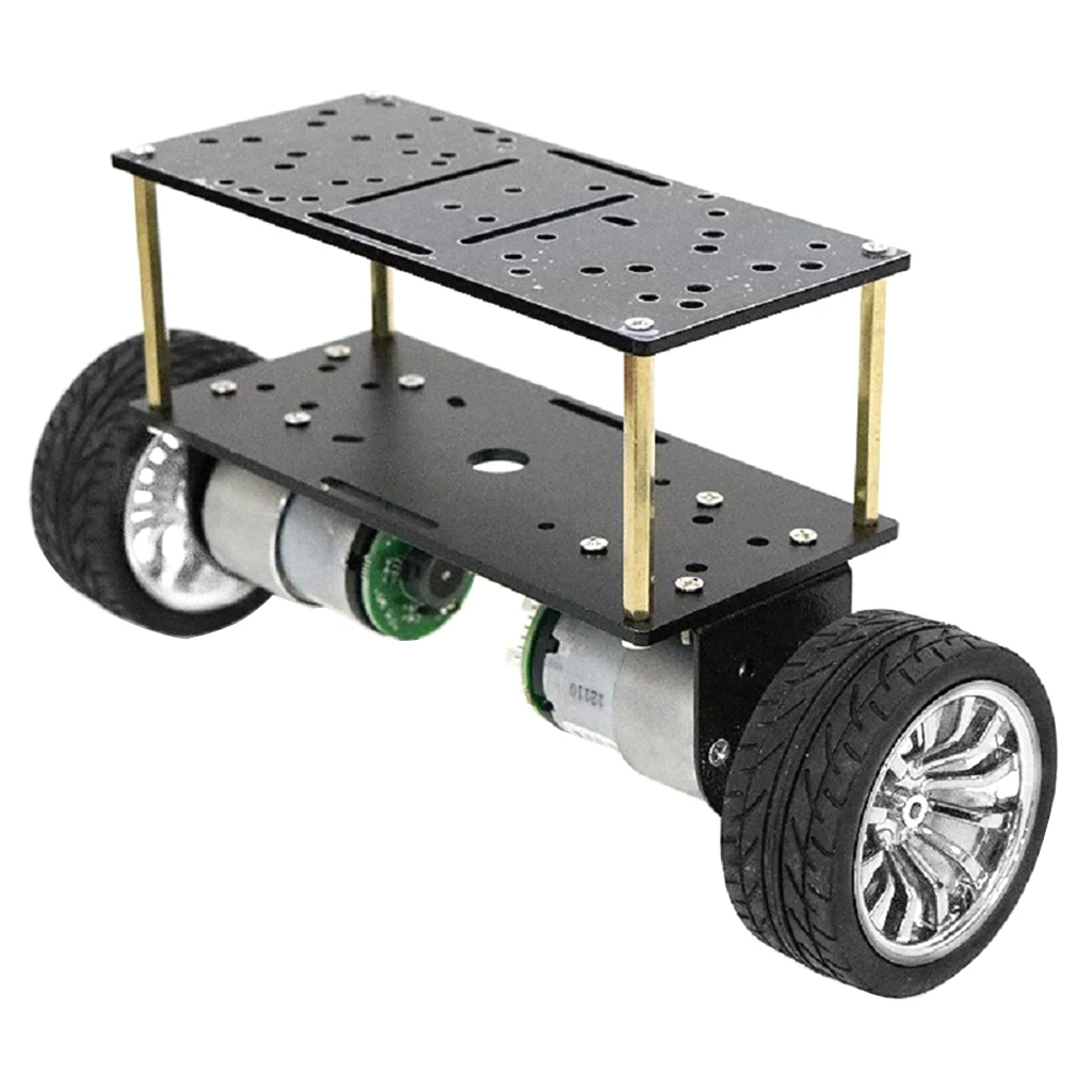 DC 12V Motor Double-deck 2-Wheeled Smart Robot Balancing Vehicle Chassis DC 12V Motor Double-deck 2-Wheeled Smart Robot Balancing Vehicle Chassis