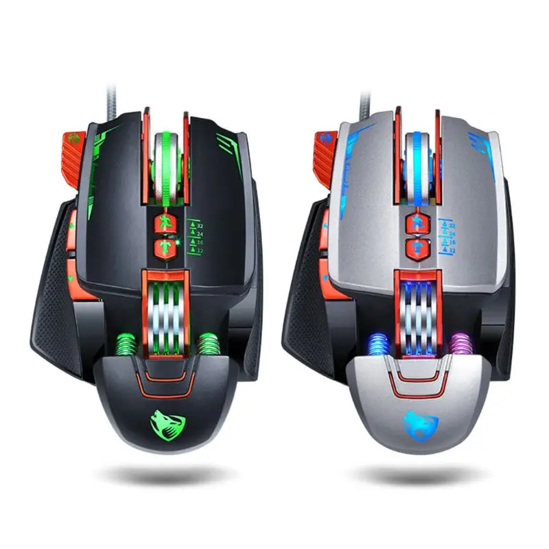 USB Wired Gaming Mouse 8 Button DPI Adjustable LED Glowing Ergonomics Computer Game Mice
USB Wired Gaming Mouse 8 Button DPI Adjustable LED Glowing Ergonomics Computer Game Mice