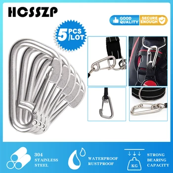304 Stainless Steel Multifunctional Spring Snap Carabiner Quick Link Lock Ring Hook for Camping Fishing Hammock Traveling Hiking
304 Stainless Steel Multifunctional Spring Snap Carabiner Quick Link Lock Ring Hook for Camping Fishing Hammock Traveling Hiking