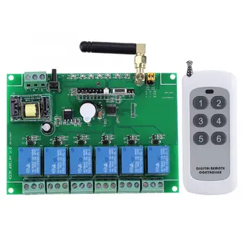 110-240V 6 Channel RF Relay Module Board Control Switch 6-channel Multifunction RF Receiving Controller High Stability
110-240V 6 Channel RF Relay Module Board Control Switch 6-channel Multifunction RF Receiving Controller High Stability