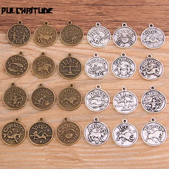 12pcs 17*21mm Two Color Metal Zinc Alloy Round Letter 12 Constellations Charms Fit Jewelry Plant Pendant Makings
12pcs 17*21mm Two Color Metal Zinc Alloy Round Letter 12 Constellations Charms Fit Jewelry Plant Pendant Makings