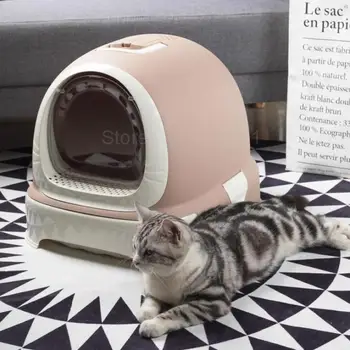 Cat Sandbox Fully Closed Cat Toilet Extra Large Anti-splash Deodorizing Cat Dung Pot Convenient And Easy To Use Drawer Cat Sandb
Cat Sandbox Fully Closed Cat Toilet Extra Large Anti-splash Deodorizing Cat Dung Pot Convenient And Easy To Use Drawer Cat Sandb