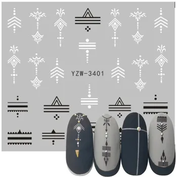 Nail Stickers Mixed Black White Geometric Designs Nail Art Water Transfer Decals Tattoos Sliders Manicure Decorations
Nail Stickers Mixed Black White Geometric Designs Nail Art Water Transfer Decals Tattoos Sliders Manicure Decorations