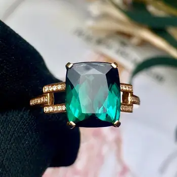Tourmaline Ring 3.8ct Pure 18 K Gold Jewelry Natural Green Blue Tourmaline Gemstones Diamonds Female Rings for Women Fine Ring
Tourmaline Ring 3.8ct Pure 18 K Gold Jewelry Natural Green Blue Tourmaline Gemstones Diamonds Female Rings for Women Fine Ring