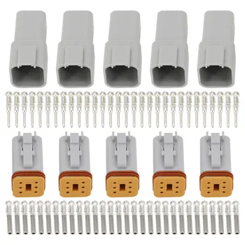 5 Sets 6 Pin DJ3061Y-1.6-11/21 DT Connectors DT04-6P,DT06-6S Automobile waterproof wire electrical connector plug 22-16AWG
5 Sets 6 Pin DJ3061Y-1.6-11/21 DT Connectors DT04-6P,DT06-6S Automobile waterproof wire electrical connector plug 22-16AWG