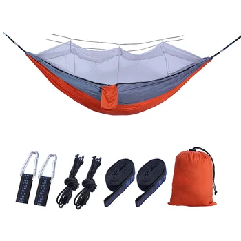 Outdoor mosquito net hammock 210T nylon parachute cloth hammock outdoor with mosquito net hammock
Outdoor mosquito net hammock 210T nylon parachute cloth hammock outdoor with mosquito net hammock